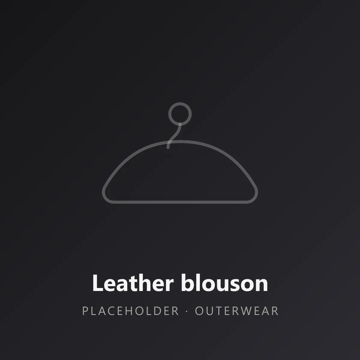 Black leather blouson jacket with a ribbed waistband, product shot.