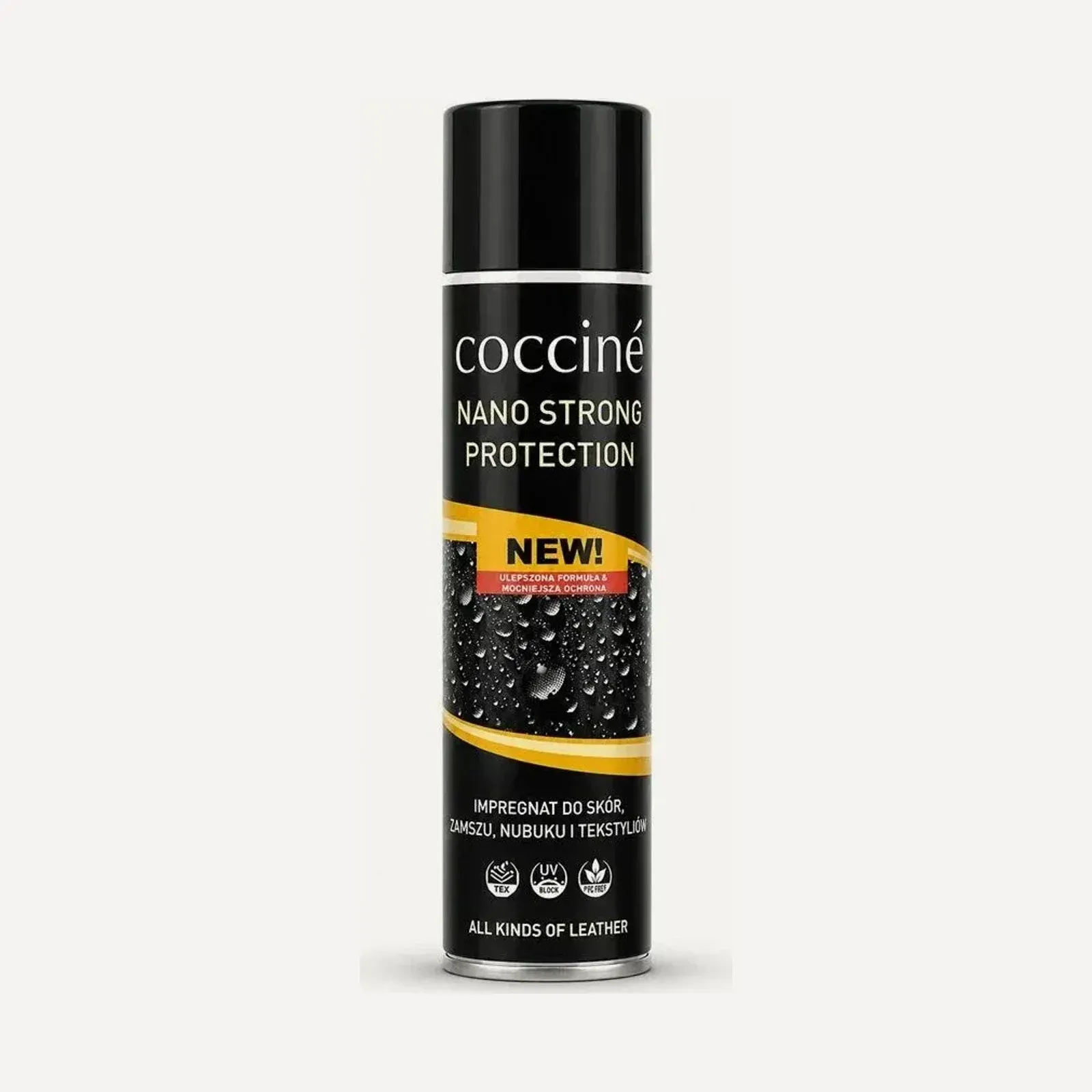 Aerozol Coccine Nano Strong Protection 400 ml — uniwersalny impregnat w puszce.