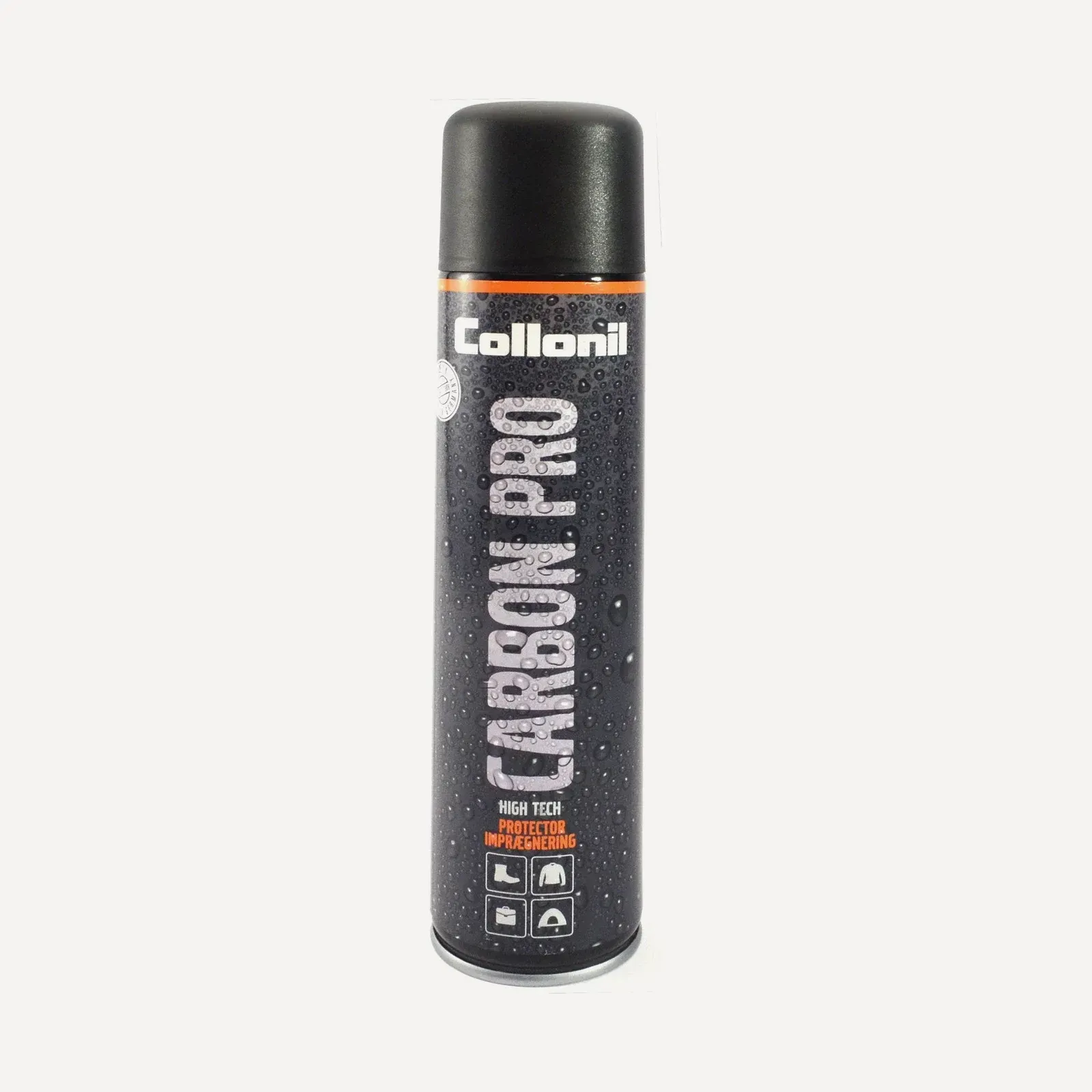Collonil Carbon Pro 400 ml — premium impregnat w czarnej puszce aerozolowej.